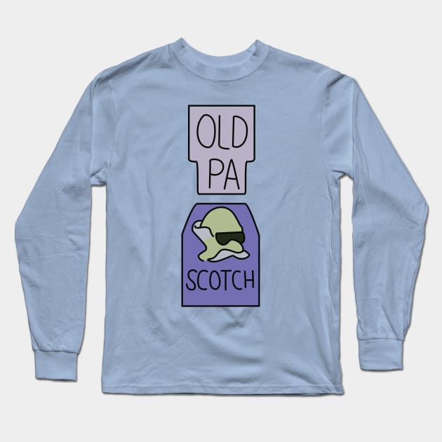 Old Pa Scotch Long Sleeve T-Shirt by saintpetty